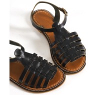  capone outfitters sandals - black - flat