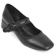  capone outfitters capone flat toe women`s shoes with band buckle and low heel.