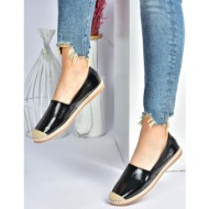  fox shoes black patent leather casual women`s shoes