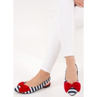  fox shoes navy blue white red women`s flat shoes