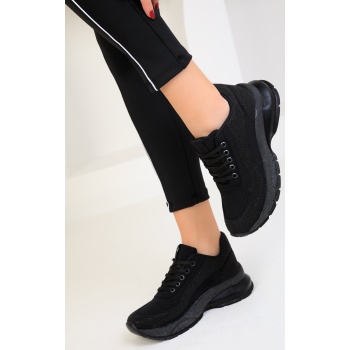 soho women`s black-black sneakers 18665 σε προσφορά