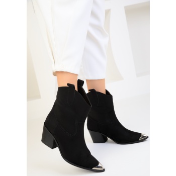 soho black suede women`s boots & bootie σε προσφορά