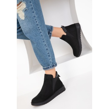soho black suede women`s boots & bootie σε προσφορά