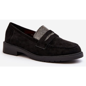 women`s decorated loafers black by σε προσφορά