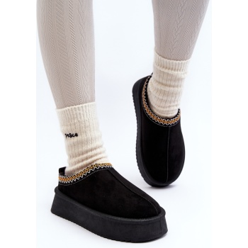 slippers with thick eco-suede sole σε προσφορά