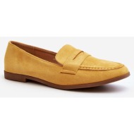  women`s classic loafers yellow olevin