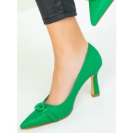  soho green women`s classic heeled shoes 18717