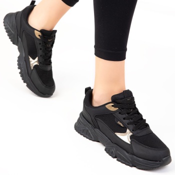 soho black-gold-black women`s sneakers σε προσφορά