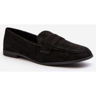  women`s classic loafers black olevin
