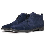  ducavelli masquerade genuine leather anti-slip sole daily boots navy blue.
