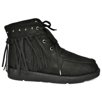 fox shoes women`s black suede tasseled σε προσφορά