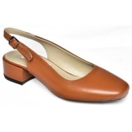  fox shoes camel genuine leather thick heeled women`s shoes