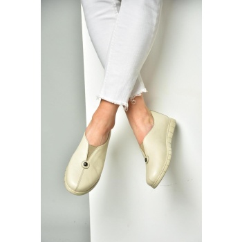 fox shoes beige genuine leather comfort σε προσφορά