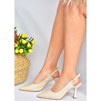 fox shoes beige women`s thin heeled σε προσφορά