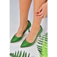  fox shoes women`s green stiletto heeled stilettos