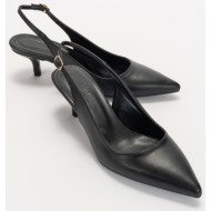  luvishoes value black skin women`s heeled shoes