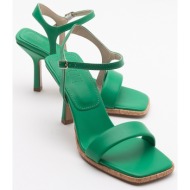  luvishoes novel green skin women`s heeled shoes