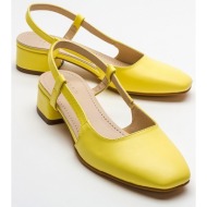 luvishoes 66 women`s yellow heeled sandals