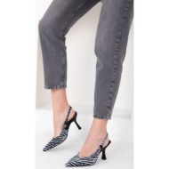  soho zebra women`s classic heeled shoes 18821