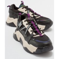  luvishoes leona black purple women`s sports sneakers