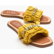  luvishoes lupe yellow stone women`s slippers