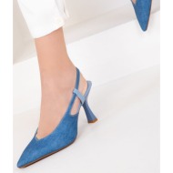  soho blue jeans women`s classic heeled shoes 18821