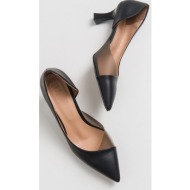 luvishoes 353 black skin heels women`s shoes