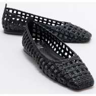  luvishoes arcola women`s black knitted patterned flats
