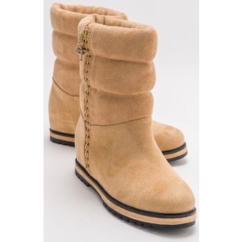 luvishoes stor women`s beige suede boots σε προσφορά