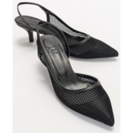  luvishoes hazy black women`s heeled shoes