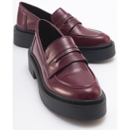  luvishoes nonte women`s burgundy spread loafers