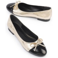  capone outfitters round toe two-piece women`s ballerinas