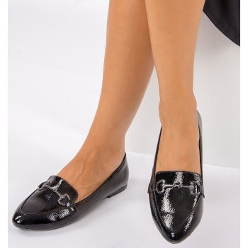 fox shoes women`s black flat shoes σε προσφορά
