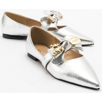 luvishoes helsi women`s silver bow flat σε προσφορά