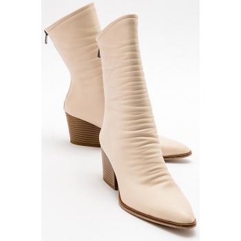 luvishoes laval women`s cream skin boots σε προσφορά