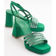  luvishoes nove green women`s heeled shoes