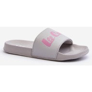  women`s classic lee cooper grey flip-flops