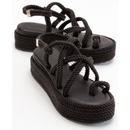 luvishoes juney women`s black sandals