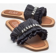  luvishoes lupe black stone women`s slippers