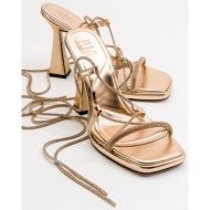  luvishoes women`s mezzo metallic rose heeled sandals