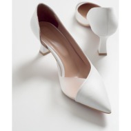  luvishoes 353 white skin heels women`s shoes