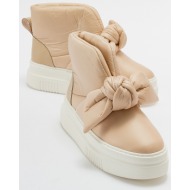  luvishoes anders women`s beige bow sports boots