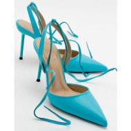  luvishoes bonje blue women`s heeled shoes
