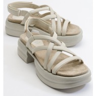  luvishoes senza women`s beige skin genuine leather sandals