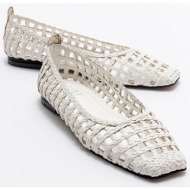  luvishoes arcola women`s white knitted patterned flats