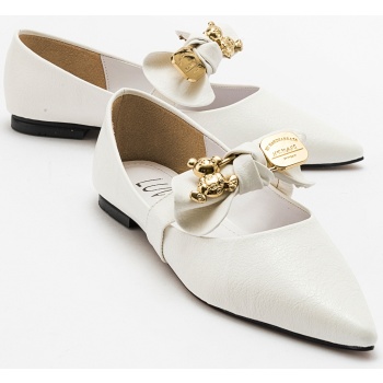 luvishoes helsi women`s white bow flat σε προσφορά