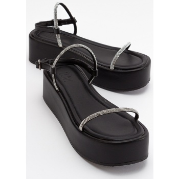 luvishoes ekos women`s black sandals σε προσφορά