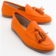  luvishoes f04 orange skin genuine leather shoes