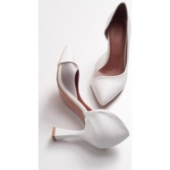  luvishoes 653 white skin heels women`s shoes