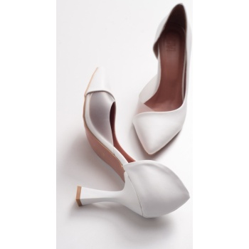 luvishoes 653 white skin heels women`s σε προσφορά